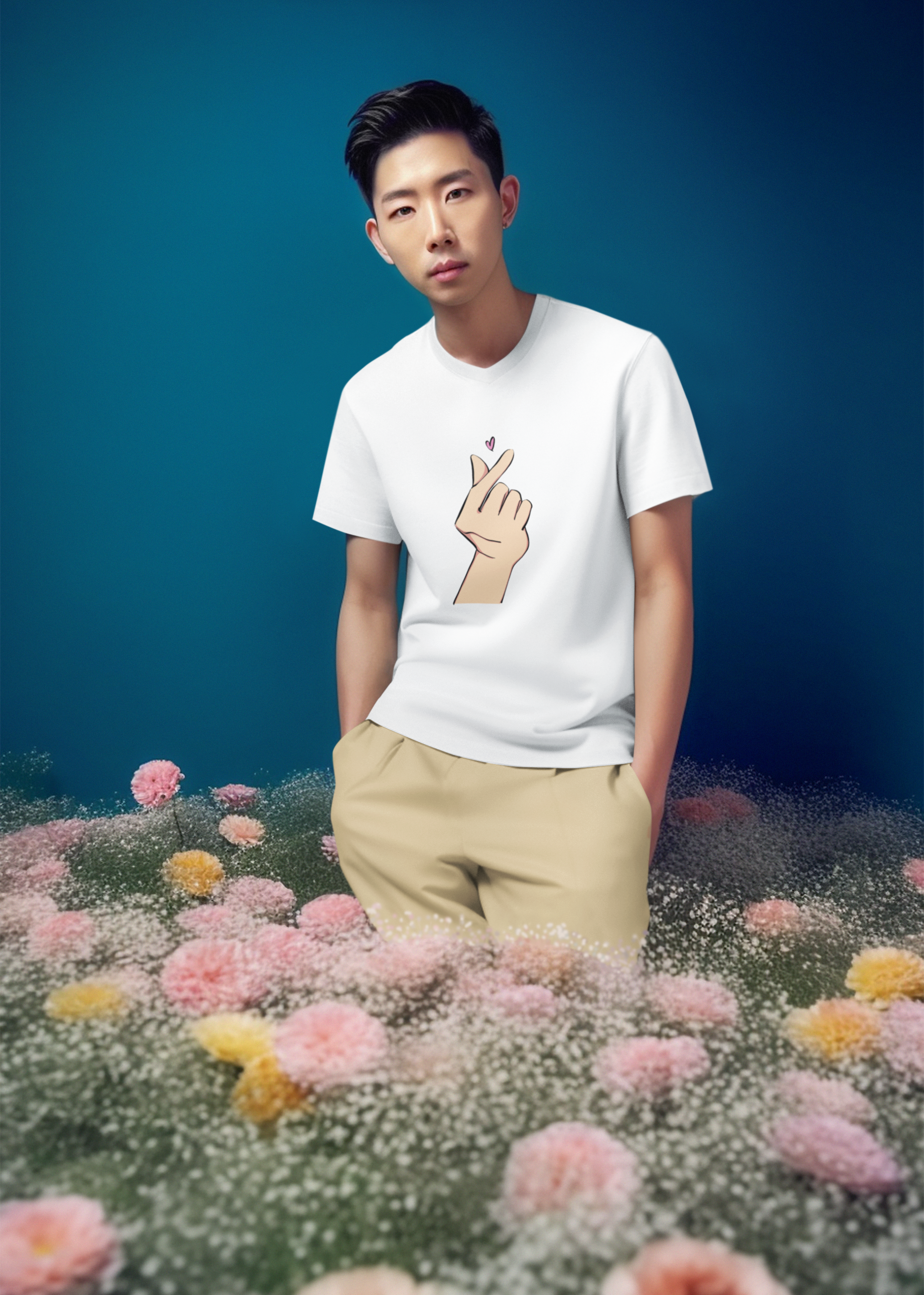 ai-generated-mockup-of-a-man-posing-in-a-studio-decorated-with-flowers-m33769.png