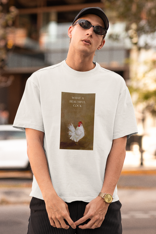 Beautiful Cock Oversized Faded T-Shirt