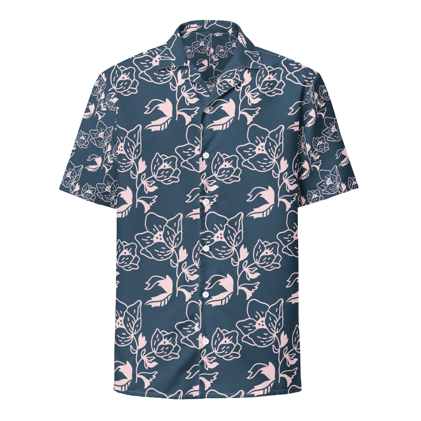 Modern Hawaiian Button Shirt