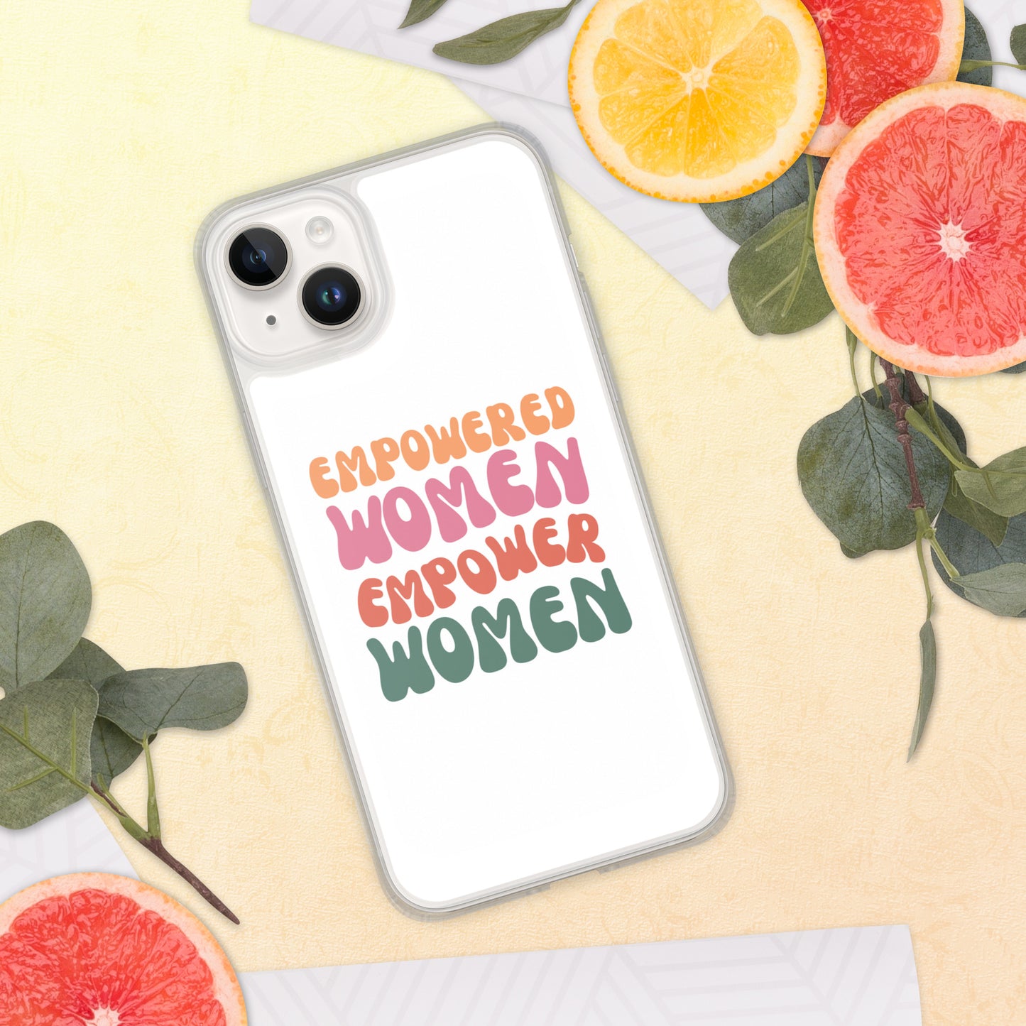'Empowered Women' White & Clear Case for iPhone®