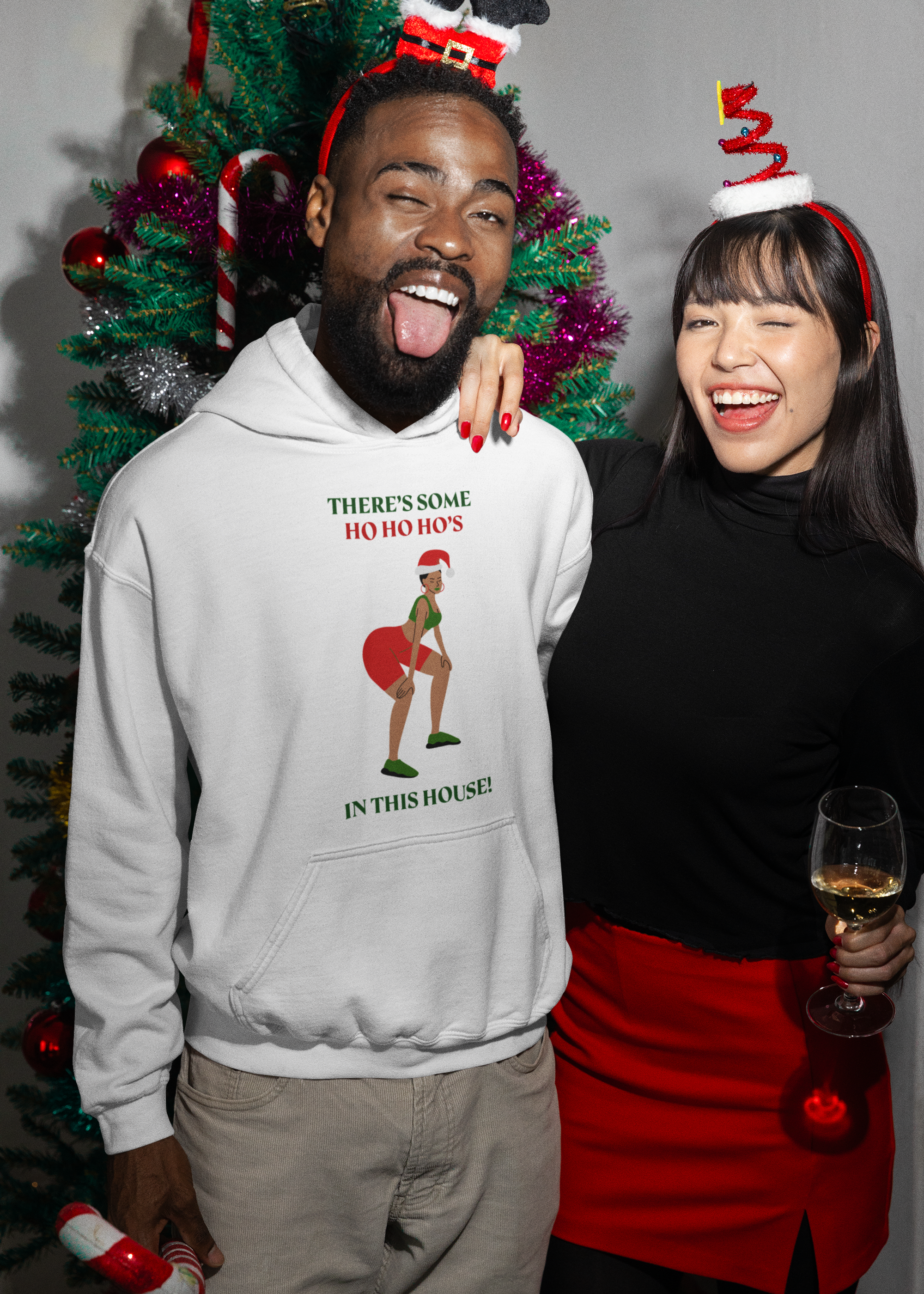 Unisex Christmas Cotton Hoodie