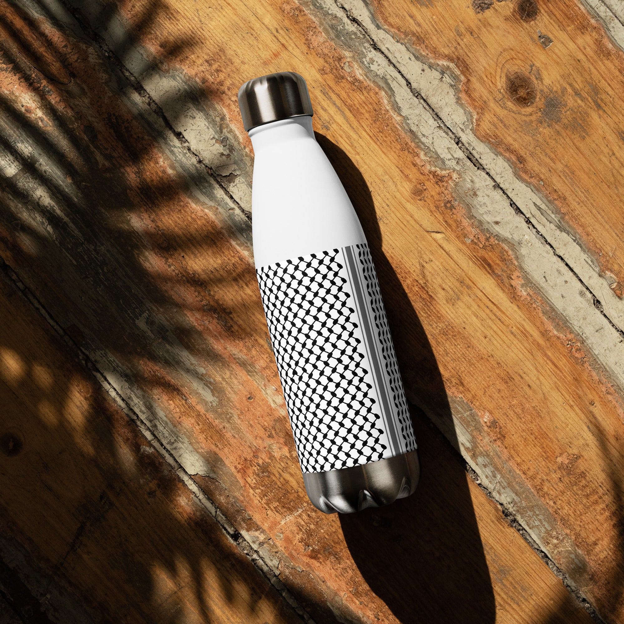 Keffiyeh Print Stainless Steel Water Bottle