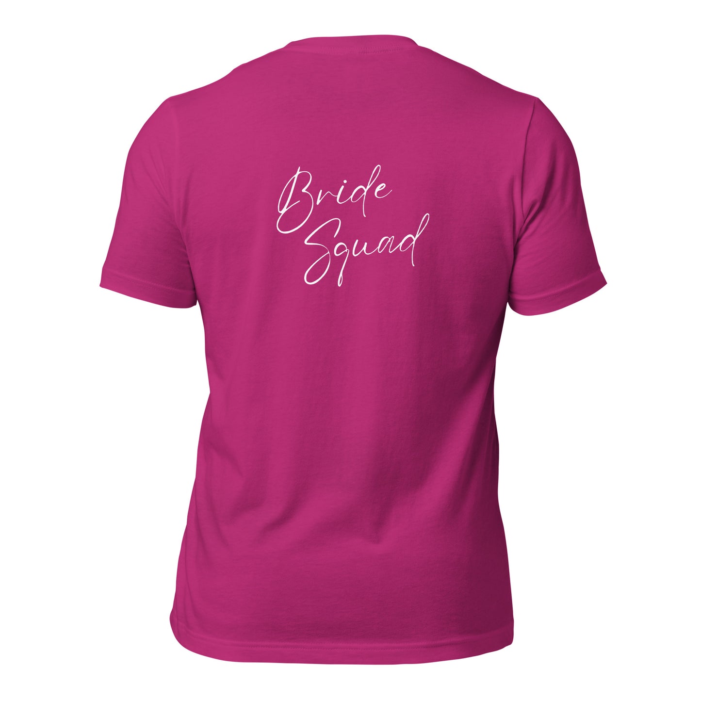Bride Squad Embroidered Front T-shirt