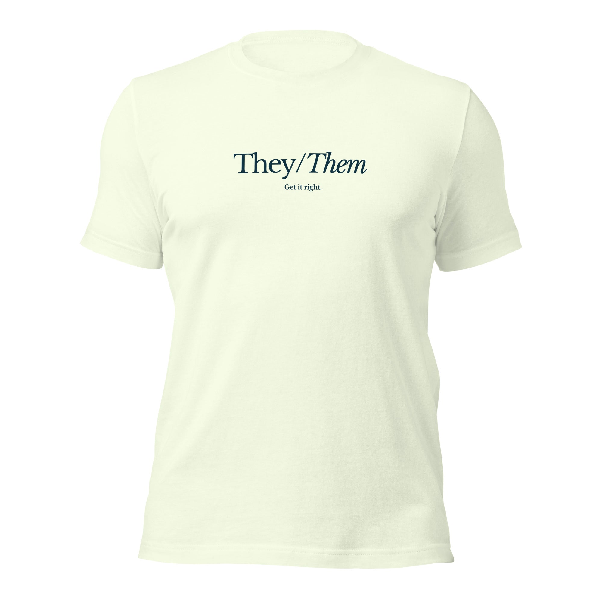 "They/Them, Get it Right" Unisex T-Shirt