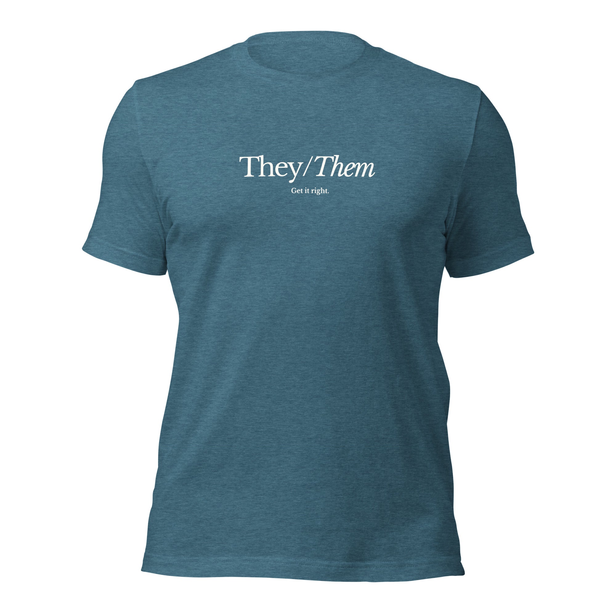 "They/Them, Get it Right" Unisex T-Shirt